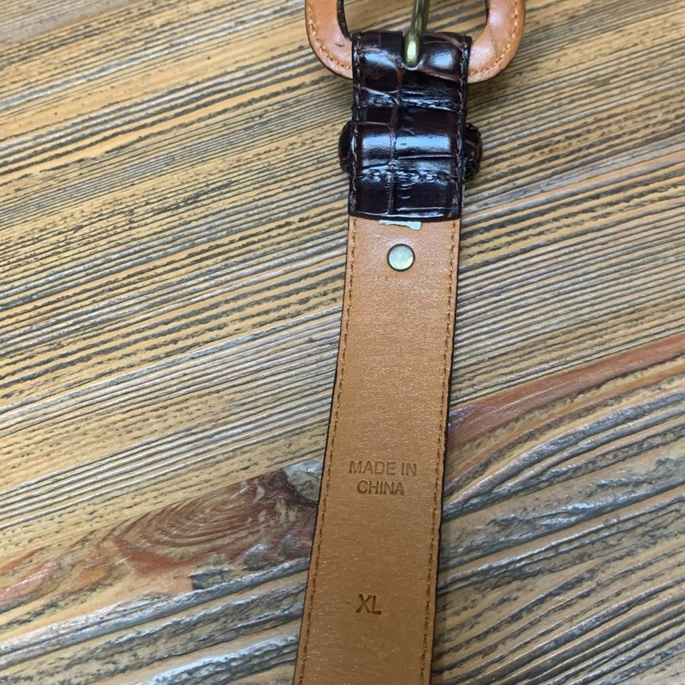 Ralph Lauren Dark Brown Leather Belt - Picture 7 of 8
